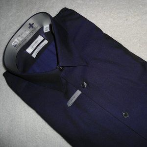 CALVIN KLEIN PURPLE DUSK SLIM FIT MENS DRESS SHIRT